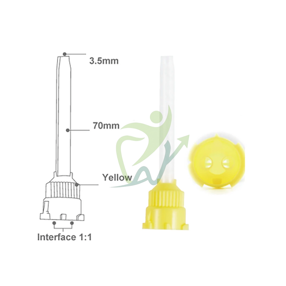 PUNTAS DE MEZCLA DE ANILLO AMARILLO (BOLSA DE 100)