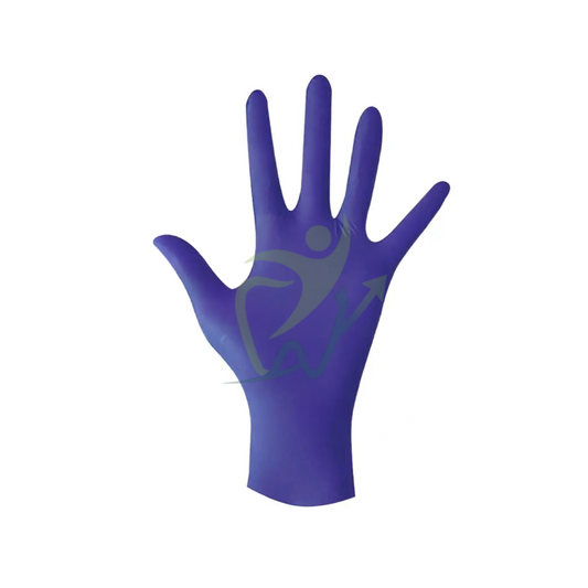 Gants d’examen nitrile bleu Cobalt – Non poudrés (x100)