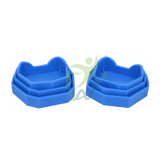 Socles en caoutchouc – Maxillaire & Mandibulaire (x6)